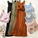 Loose Camisole Dress with Built-in Bra