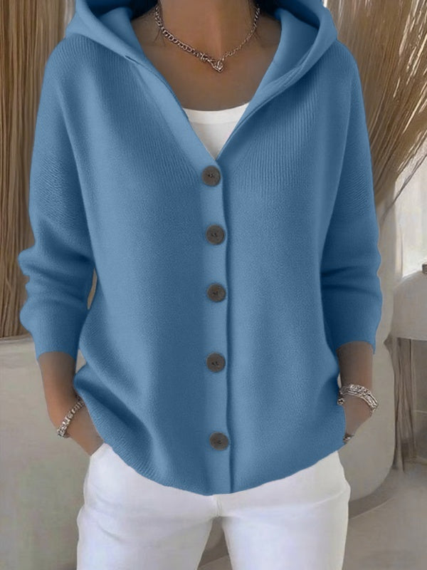 Women's Hooded Knit Cardigan