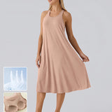 Loose Camisole Dress with Built-in Bra