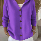 Women's Hooded Knit Cardigan