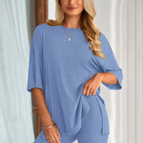 The Essential Summer 2-Piece Lounge Set: Oversized Shirt & Biker Shorts