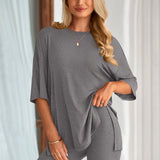 The Essential Summer 2-Piece Lounge Set: Oversized Shirt & Biker Shorts