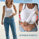 Women's Round Neck Tank Top with Built-in Shelf Bra