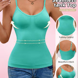 Seamless U-Back Top with Built-in Bra