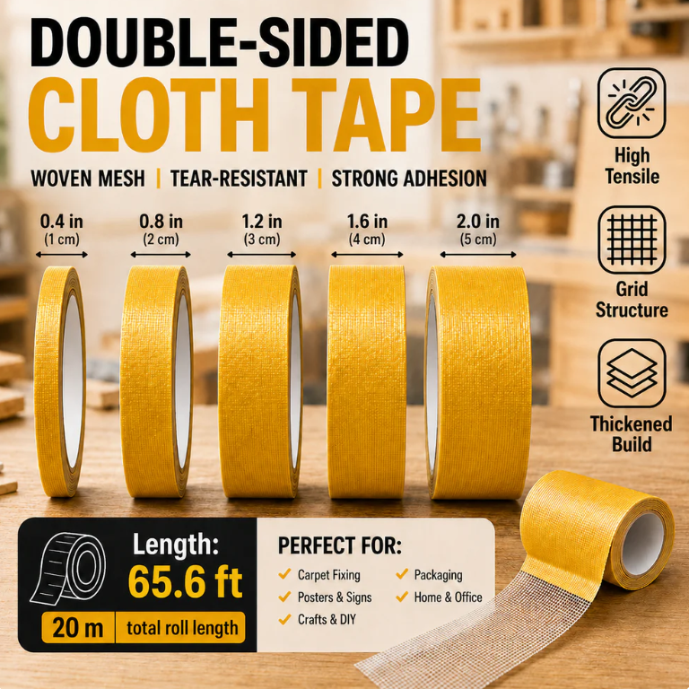 High-Tack Double-Sided Mesh Tape