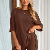 The Essential Summer 2-Piece Lounge Set: Oversized Shirt & Biker Shorts