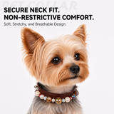 Durable PU Leather Detachable Luxury Crystal Pet Collar