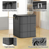 Spacious Zippered Storage Bag – Heavy-Duty Fabric Organizer for Quilts, Clothes & Moving