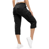 Quick-Dry Loose Fit Capris: Women's Lightweight Hiking Pants with 6 Pockets
