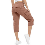Quick-Dry Loose Fit Capris: Women's Lightweight Hiking Pants with 6 Pockets