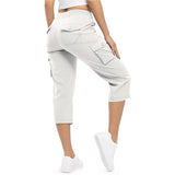 Quick-Dry Loose Fit Capris: Women's Lightweight Hiking Pants with 6 Pockets