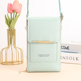 2026 New Soft Vegan Leather Touch Screen Crossbody Phone Bag