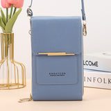 2026 New Soft Vegan Leather Touch Screen Crossbody Phone Bag
