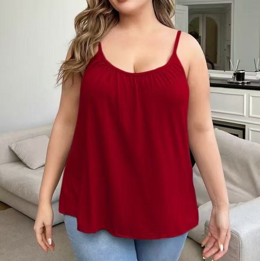 Women's Flowy Camisole with Built-in Bra