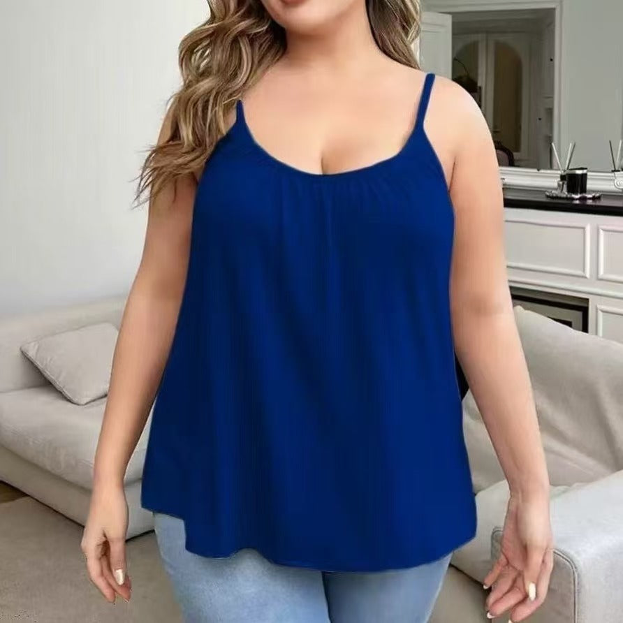 Women's Flowy Camisole with Built-in Bra
