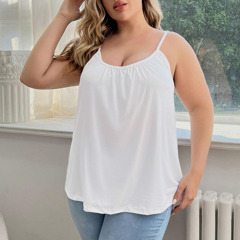Women's Flowy Camisole with Built-in Bra