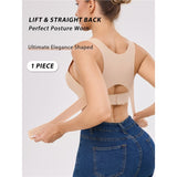 Front Closure Cross-Back Wireless Posture Bra