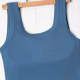 Padded Wide Shoulder Straps Tank Top