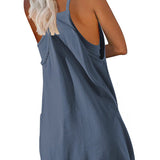 Womens Workout Romper Dress With Pocket