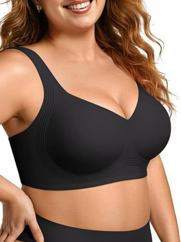Plus Size Jelly Gel Supportive Seamless Bra