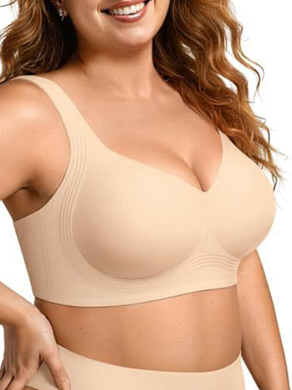 Plus Size Jelly Gel Supportive Seamless Bra