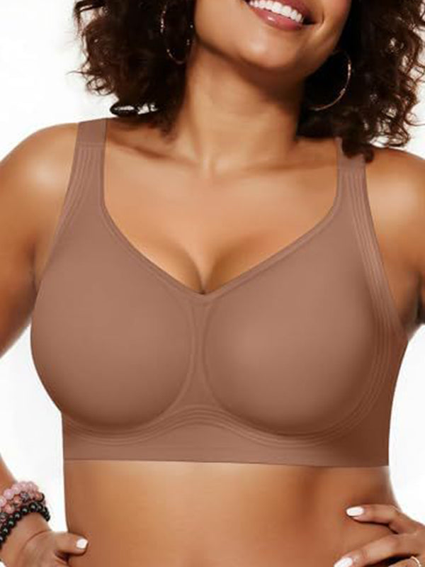 Plus Size Jelly Gel Supportive Seamless Bra