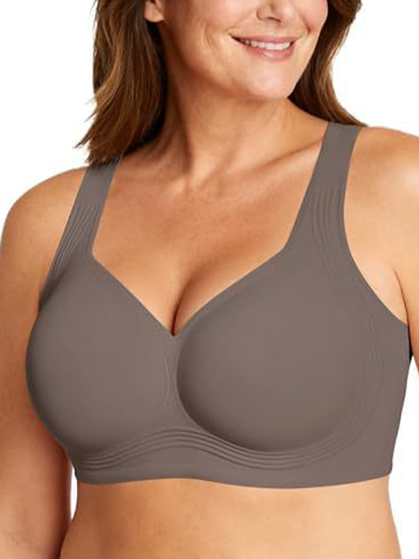 Plus Size Jelly Gel Supportive Seamless Bra