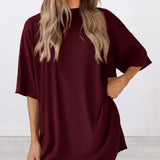 The Essential Summer 2-Piece Lounge Set: Oversized Shirt & Biker Shorts