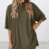The Essential Summer 2-Piece Lounge Set: Oversized Shirt & Biker Shorts