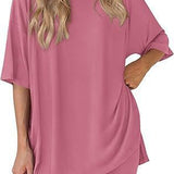 The Essential Summer 2-Piece Lounge Set: Oversized Shirt & Biker Shorts