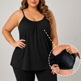 Women's Flowy Camisole with Built-in Bra
