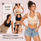 Front Closure Cross-Back Wireless Posture Bra