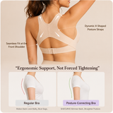 Front Closure Cross-Back Wireless Posture Bra