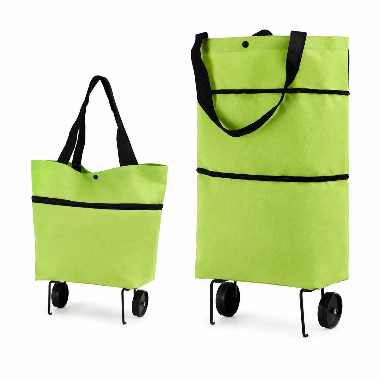 🛒2-in-1 Foldable Shopping Cart