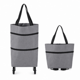 🛒2-in-1 Foldable Shopping Cart