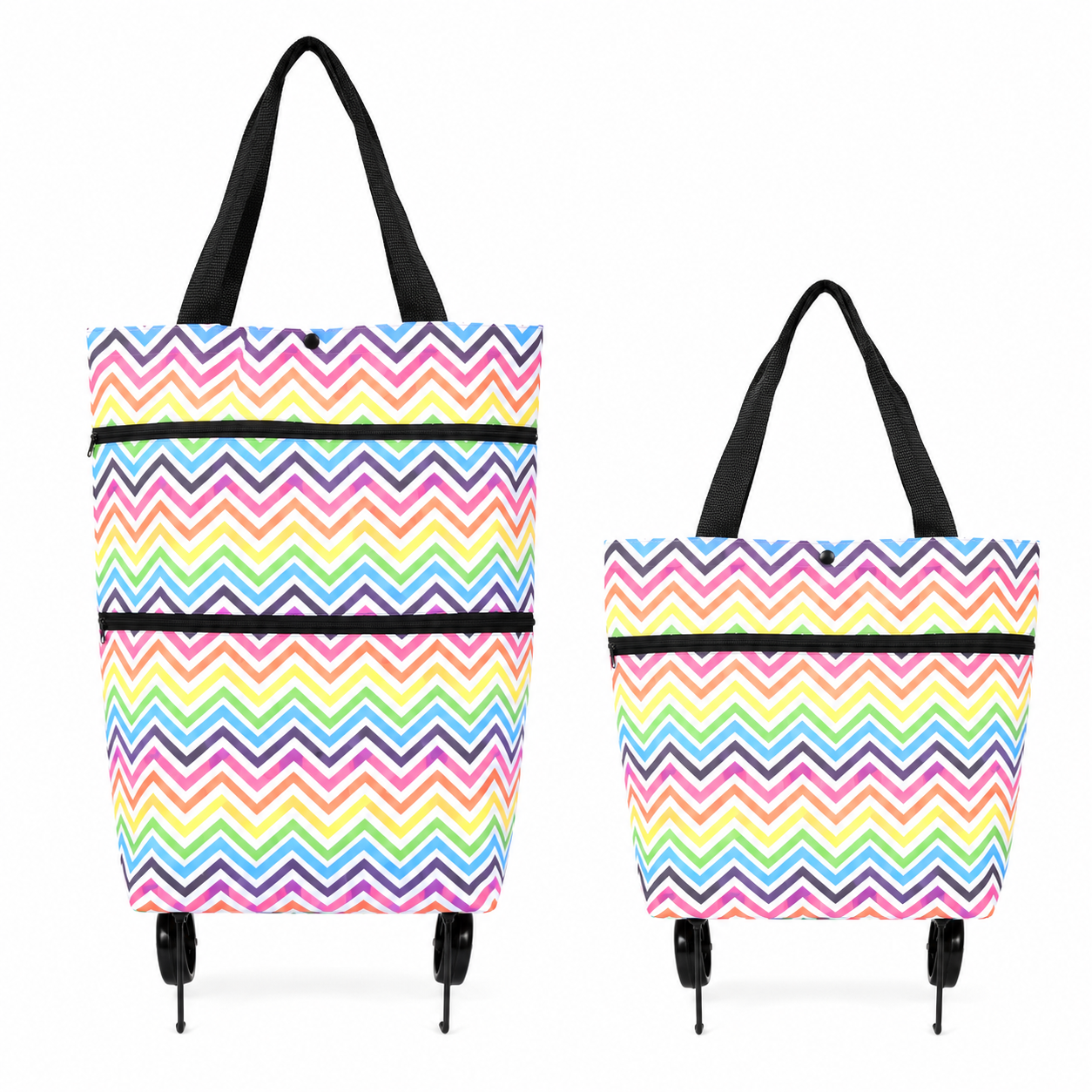 🛒2-in-1 Foldable Shopping Cart
