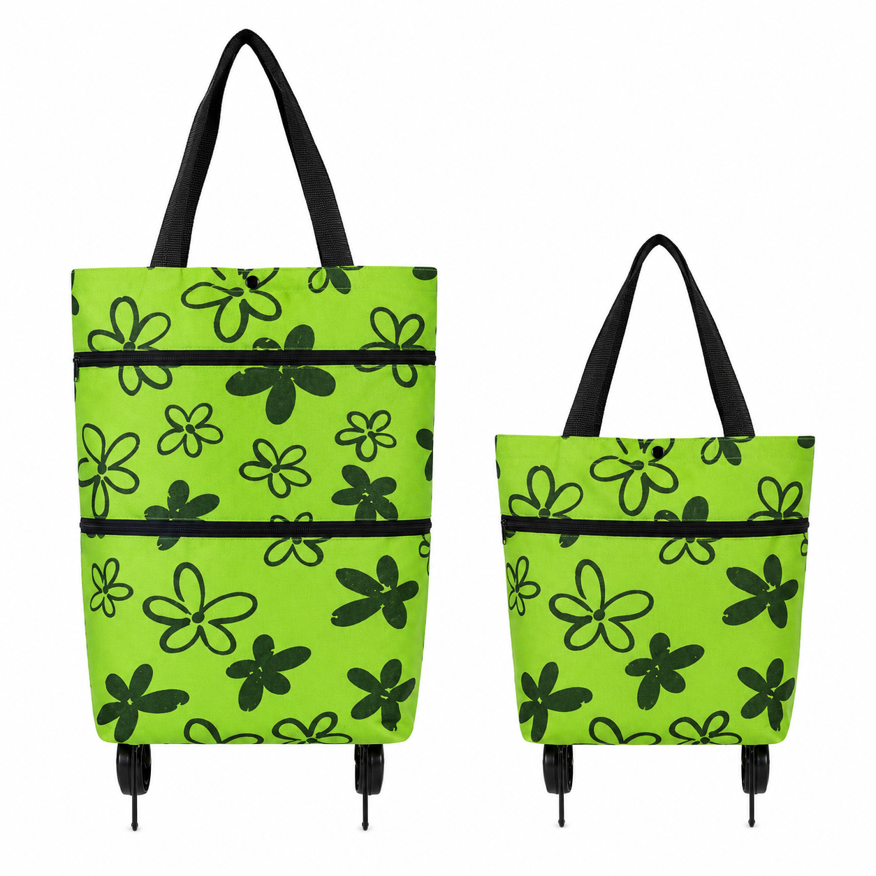 🛒2-in-1 Foldable Shopping Cart
