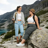 Quick-Dry Loose Fit Capris: Women's Lightweight Hiking Pants with 6 Pockets