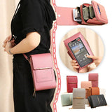 2026 New Soft Vegan Leather Touch Screen Crossbody Phone Bag