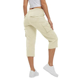 Quick-Dry Loose Fit Capris: Women's Lightweight Hiking Pants with 6 Pockets