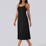 Adjustable Strap Dress Built-in Bra