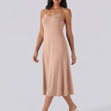 Adjustable Strap Dress Built-in Bra