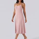 Adjustable Strap Dress Built-in Bra