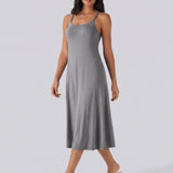 Adjustable Strap Dress Built-in Bra