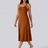 Adjustable Strap Dress Built-in Bra