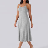 Adjustable Strap Dress Built-in Bra