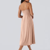 Adjustable Strap Dress Built-in Bra