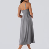 Adjustable Strap Dress Built-in Bra