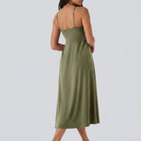 Adjustable Strap Dress Built-in Bra