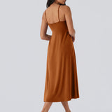 Adjustable Strap Dress Built-in Bra